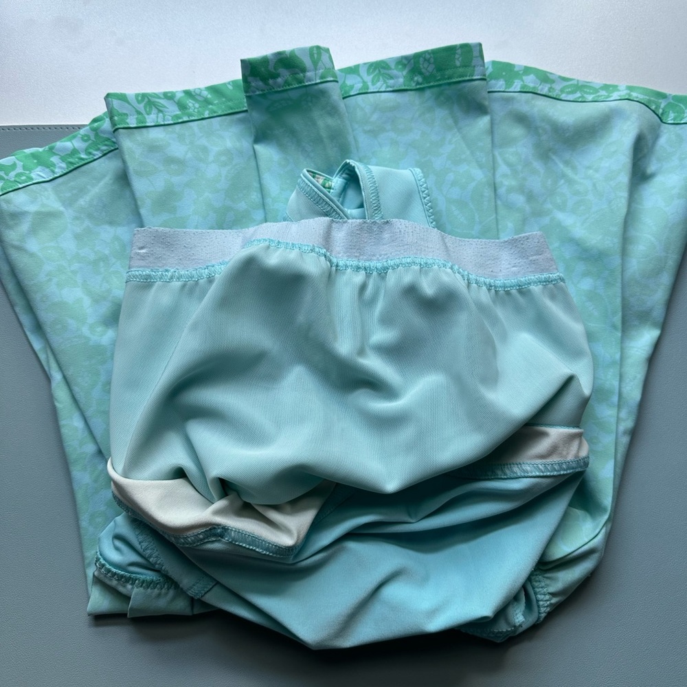 Adidas by Stella McCartney Mint Green Floral Tennis Dress - Picture 8 of 13